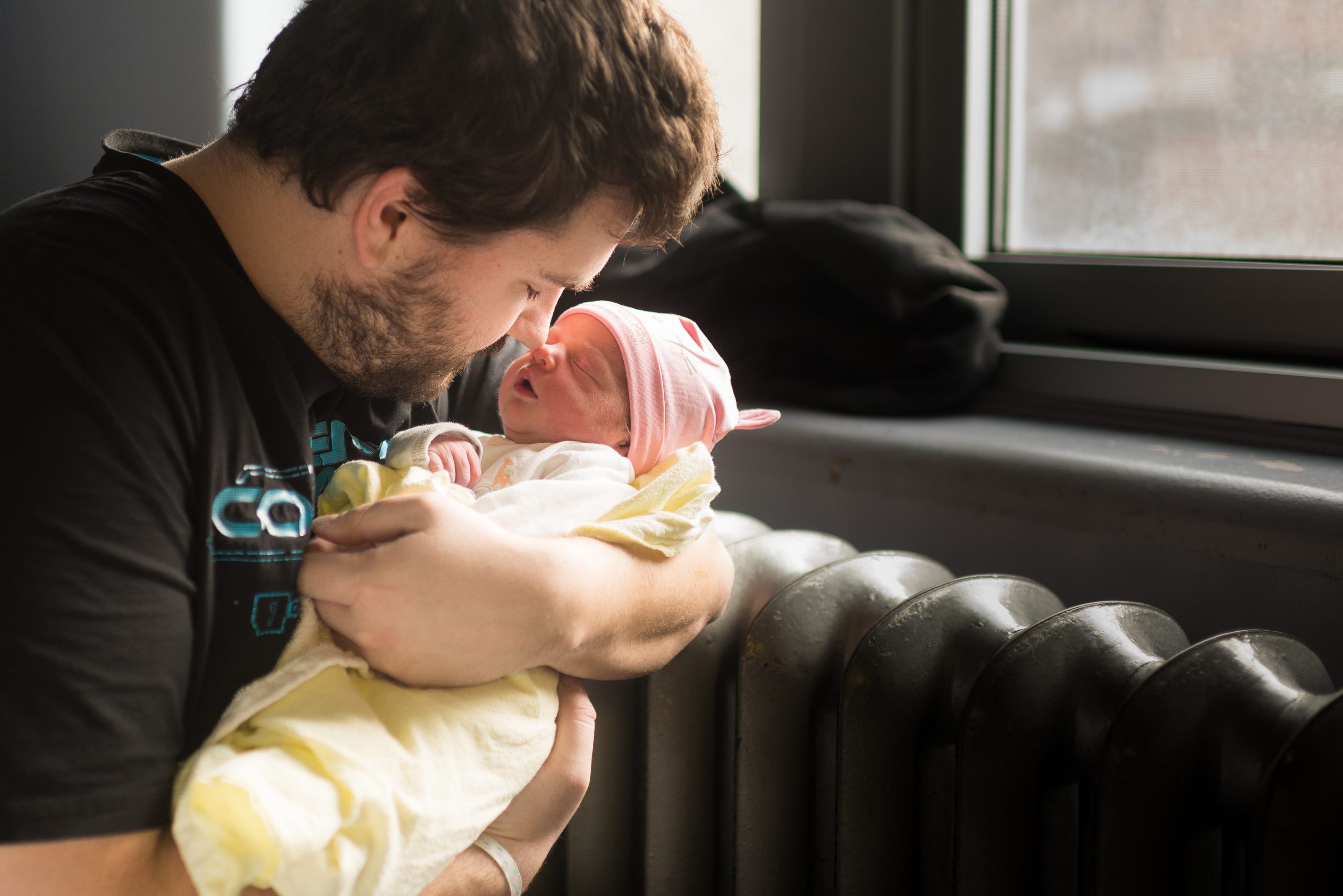Photos de bébé après la naissance à l'hôpital