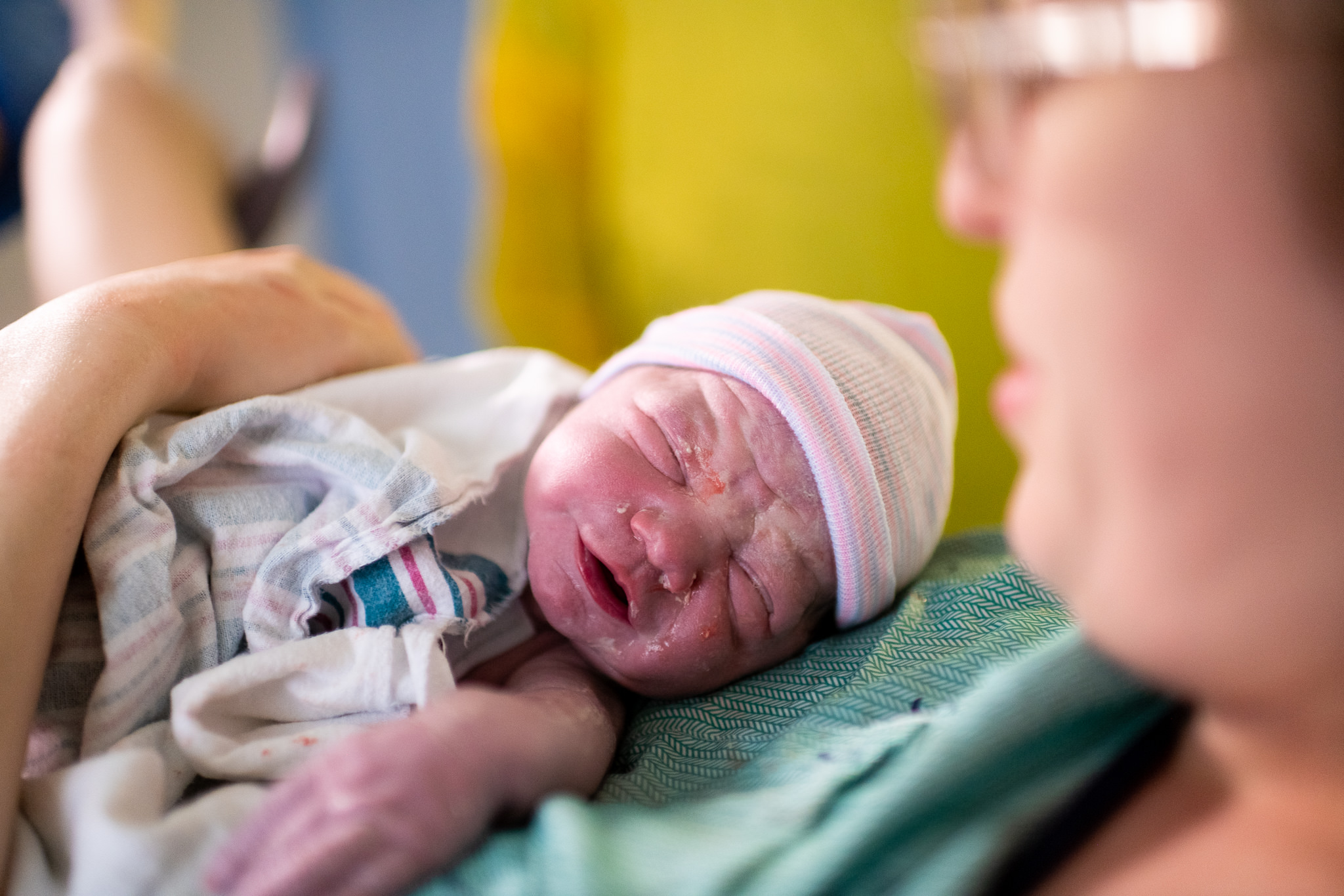 Photos de la naissance d'un bébé à l'hôpital